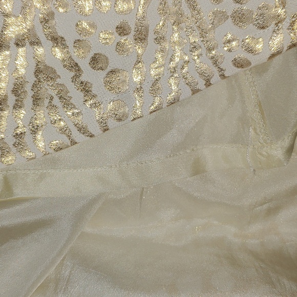 Loeffler Randall Pleated Metallic Embroidered Mini Skirt - Picture 4 of 5